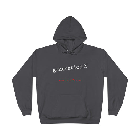 gen x unisex hoodie (available in 8 colors)