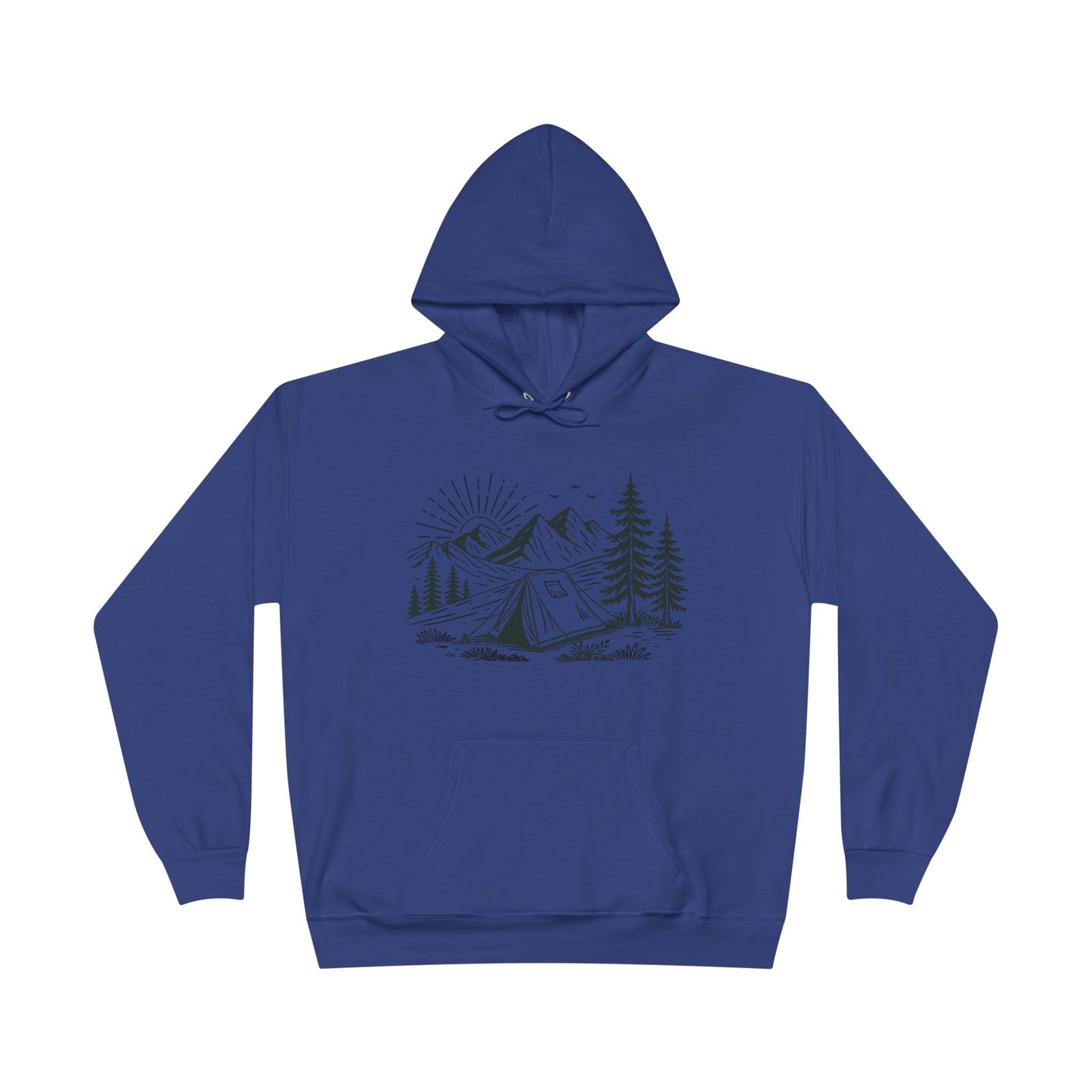 camping unisex hoodie (available in 11 colors)