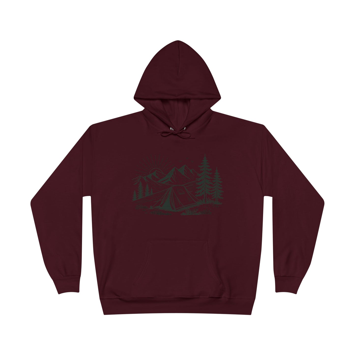camping unisex hoodie (available in 11 colors)